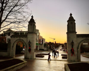 City Of Bloomington IN at Sunset